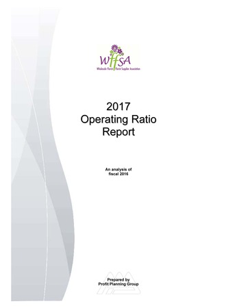 2017 Operating Ratio Report